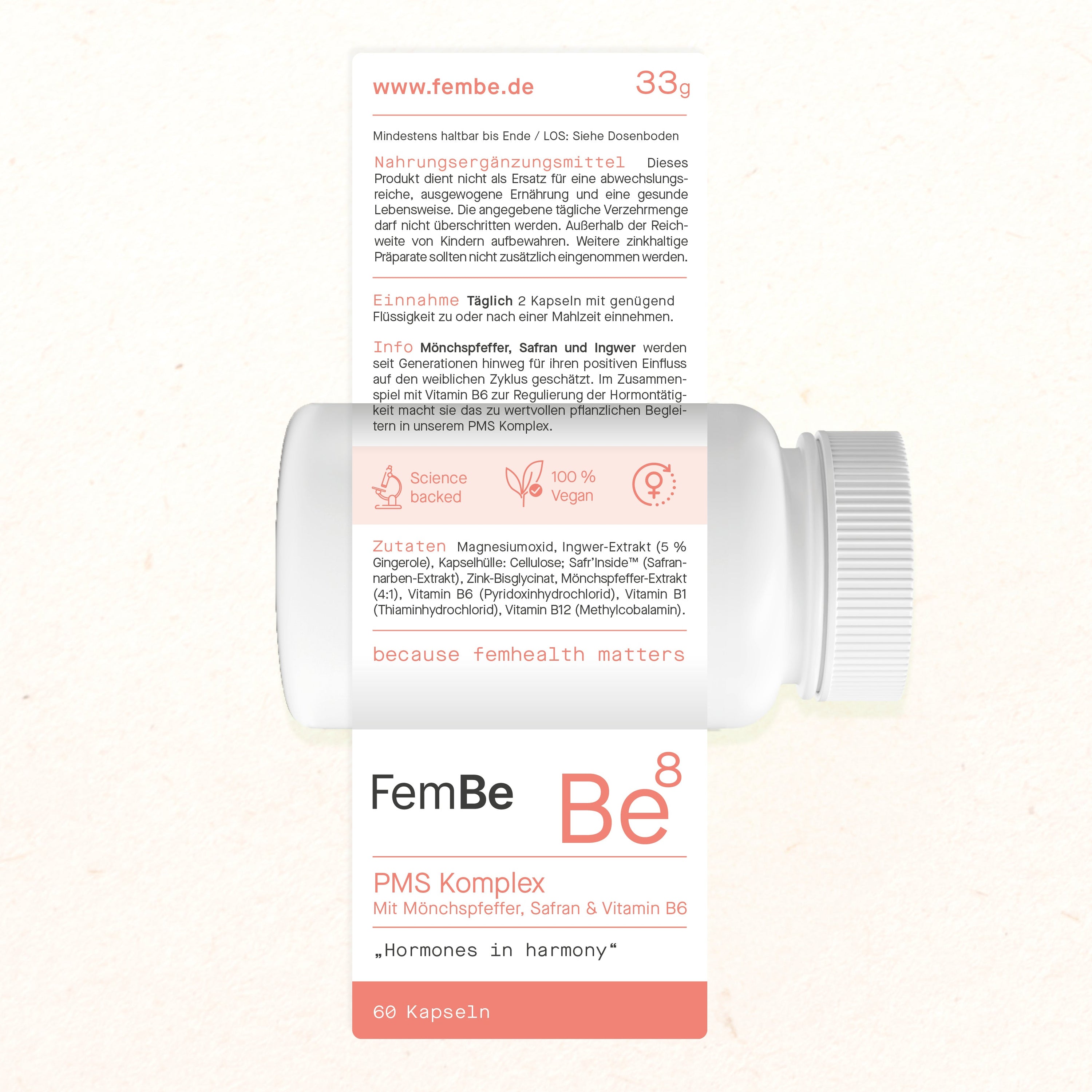 FemBe PMS Etikett
