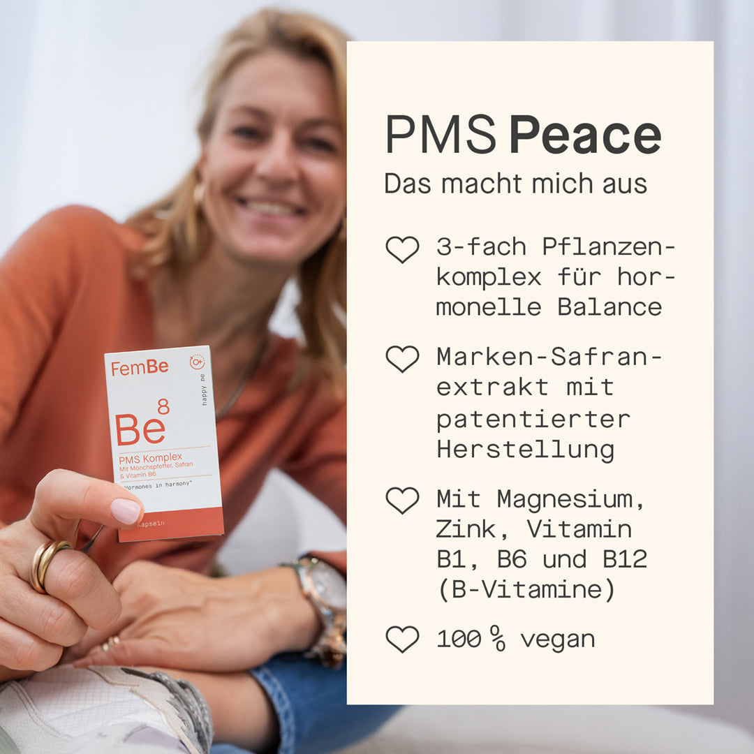 PMS Kapseln mit Mönchspfeffer, Safran & Ingwer – Be8 FemBe