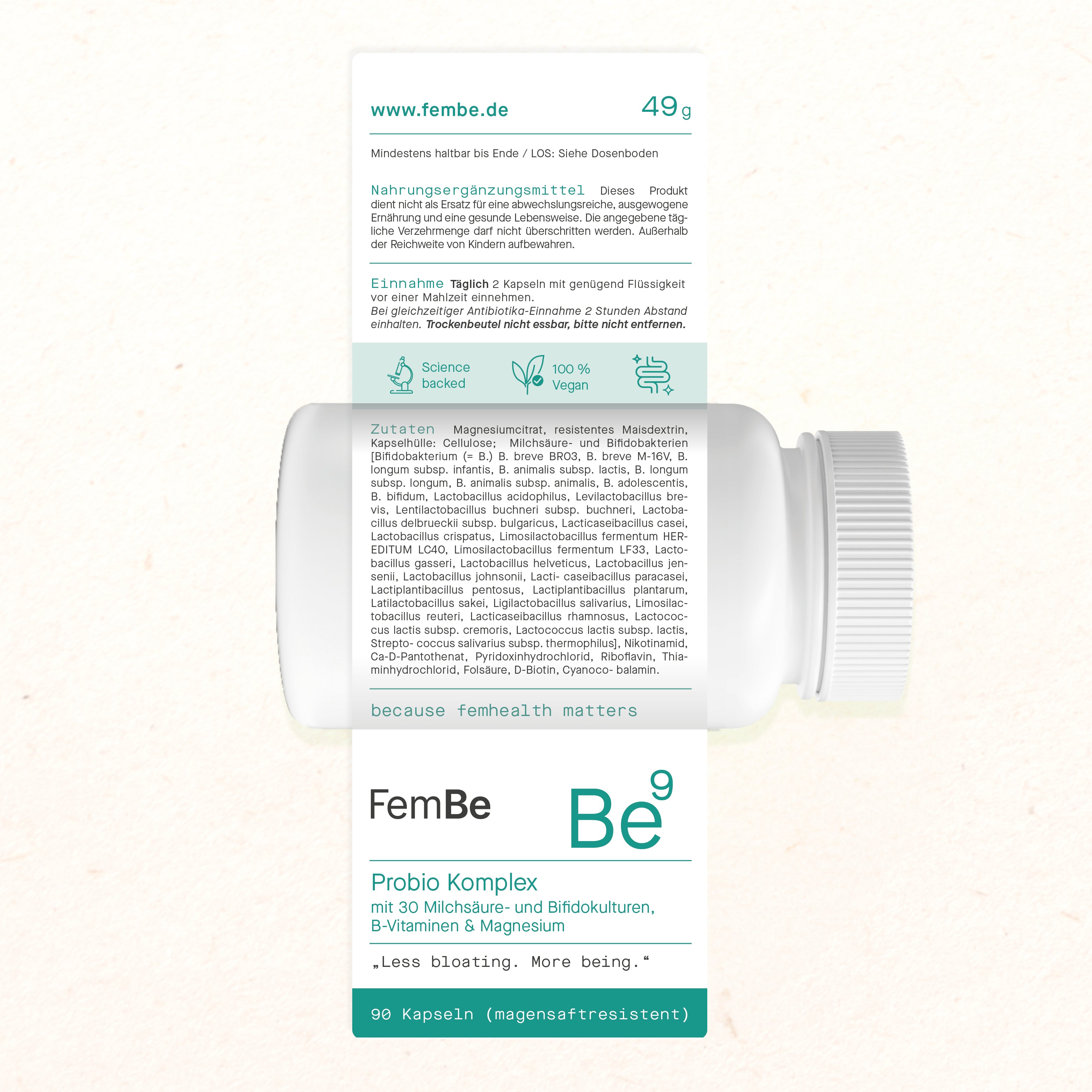 FemBe Probio Komplex Etikett