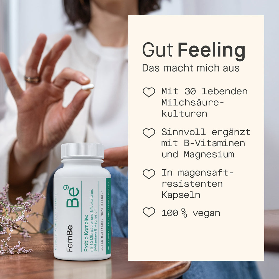 Probiotische Kapseln für die Darmflora – Be9 FemBe