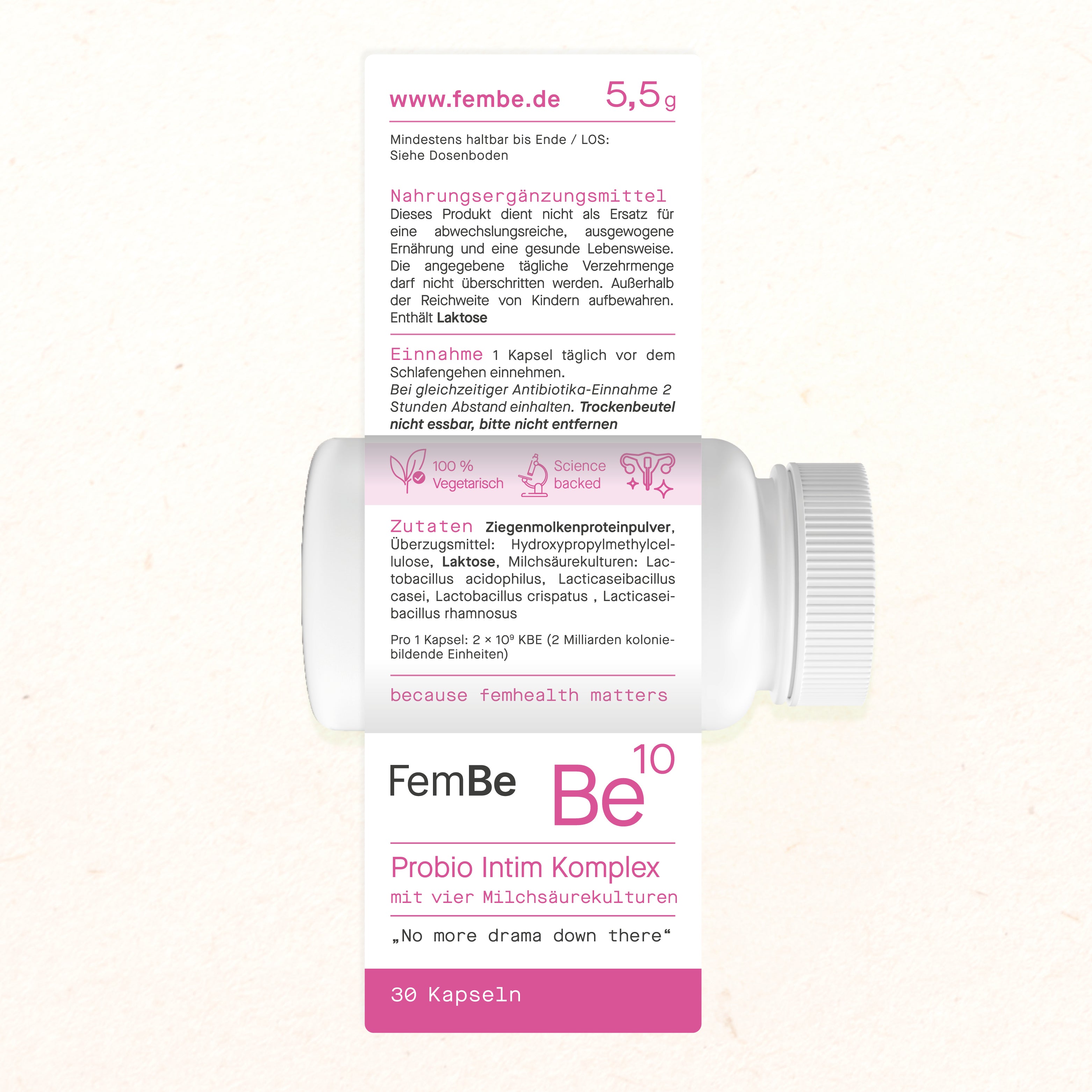 FemBe Probio Intim Etikett