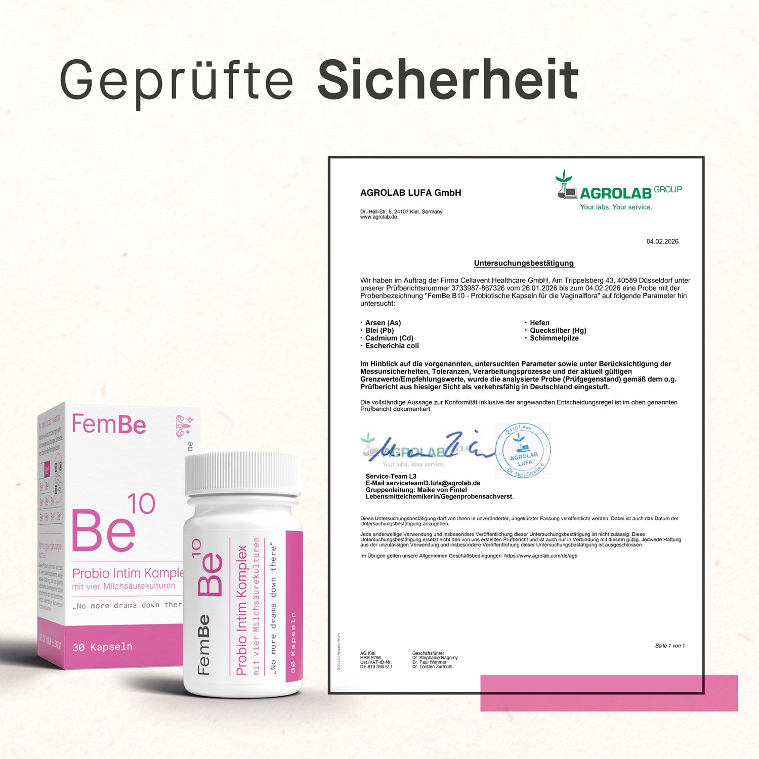 Probiotische Kapseln für die Vaginalflora – Be10 FemBe