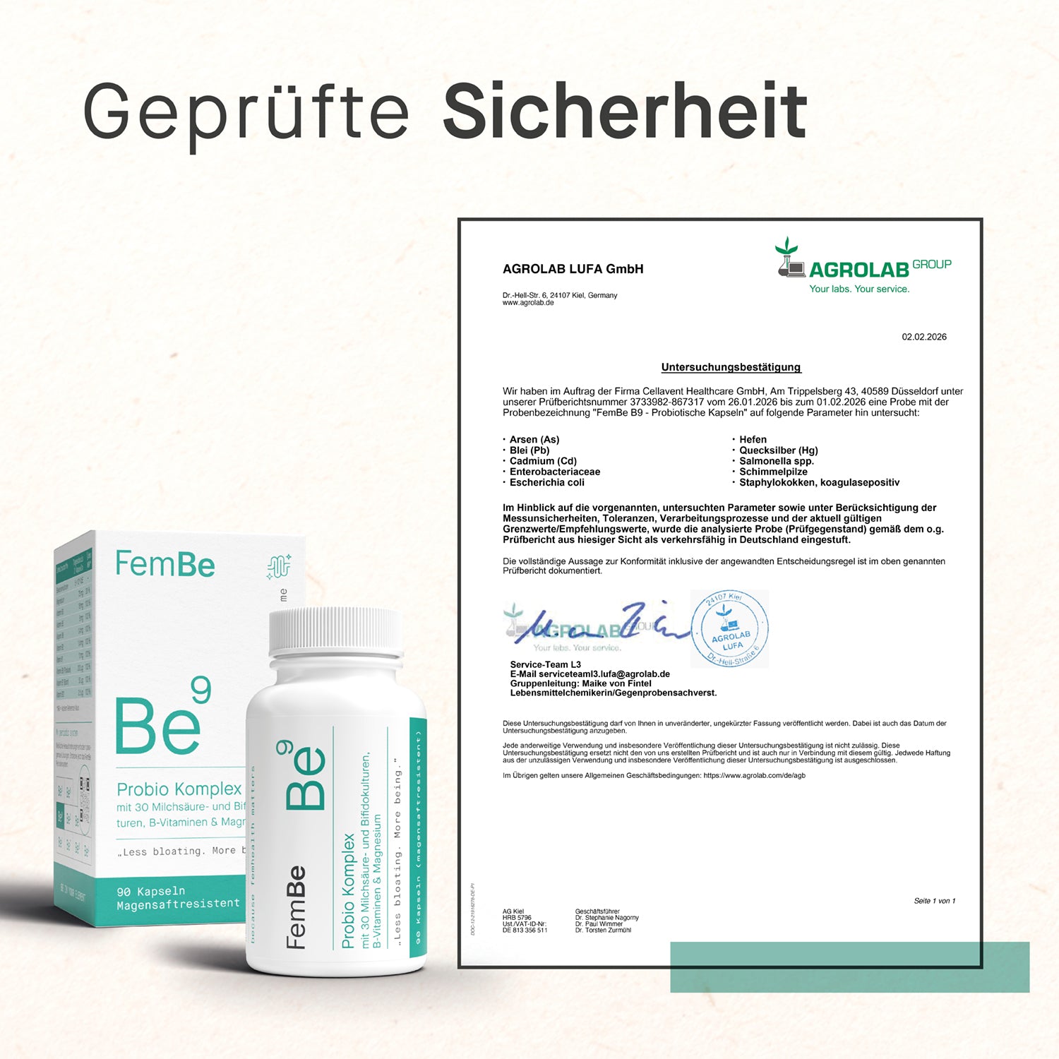 Probiotische Kapseln für die Darmflora – Be9 FemBe