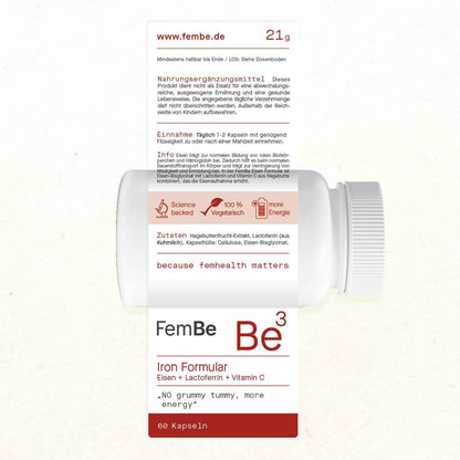 2er Eisen &amp; Lactoferrin + Vitamin C Kapseln (Rabatt Inkludiert) - Cellavent Healthcare