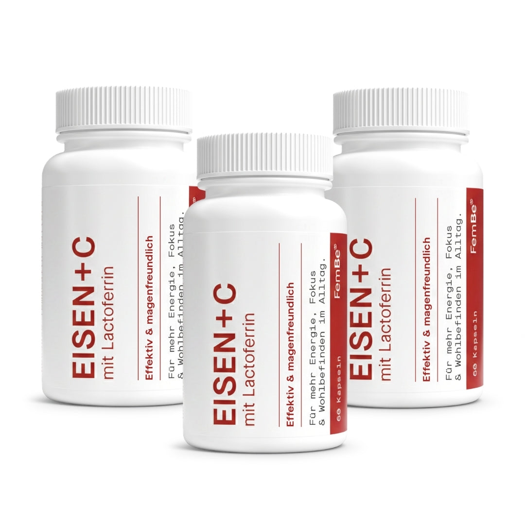 3-month iron treatment | with iron bisglycinate + lactoferrin + vitamin C