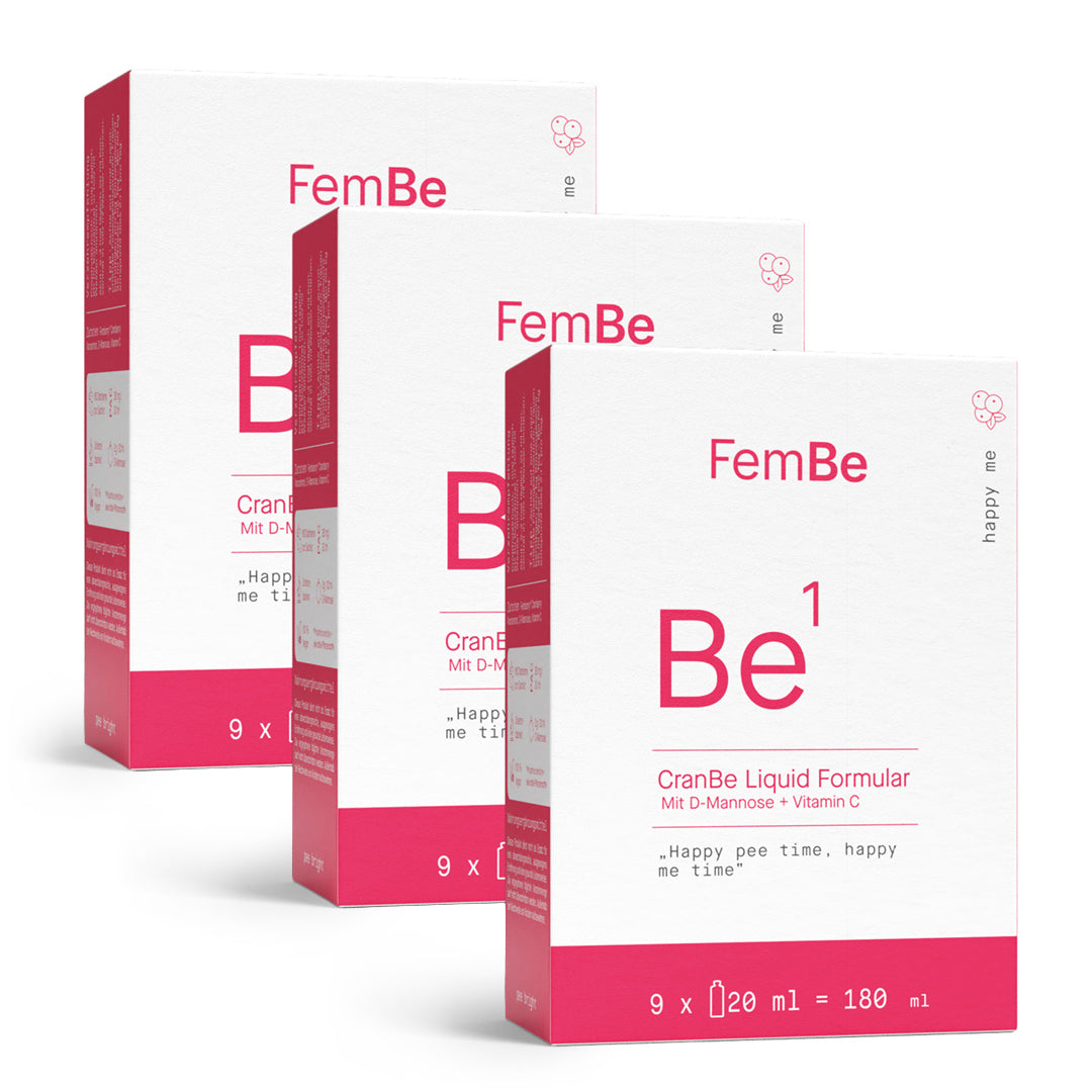 3er Set Flüssiges Cranberry Konzentrat in Sachets | Mit D-Mannose + Vitamin C