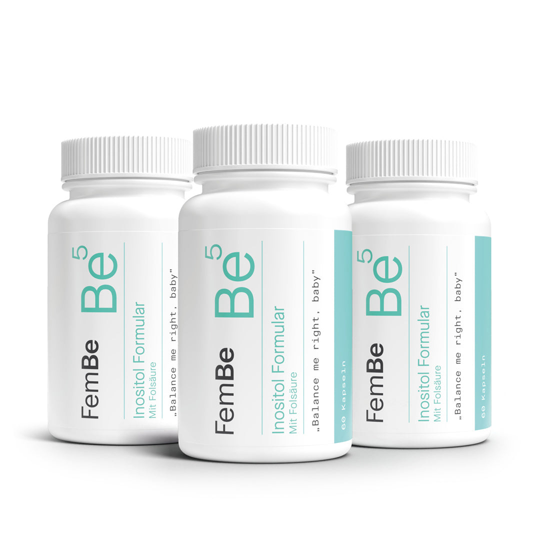 Inositol Vorrat für 3 Monate | D-Chiro & Myo + Folsäure – Be5 Inositol