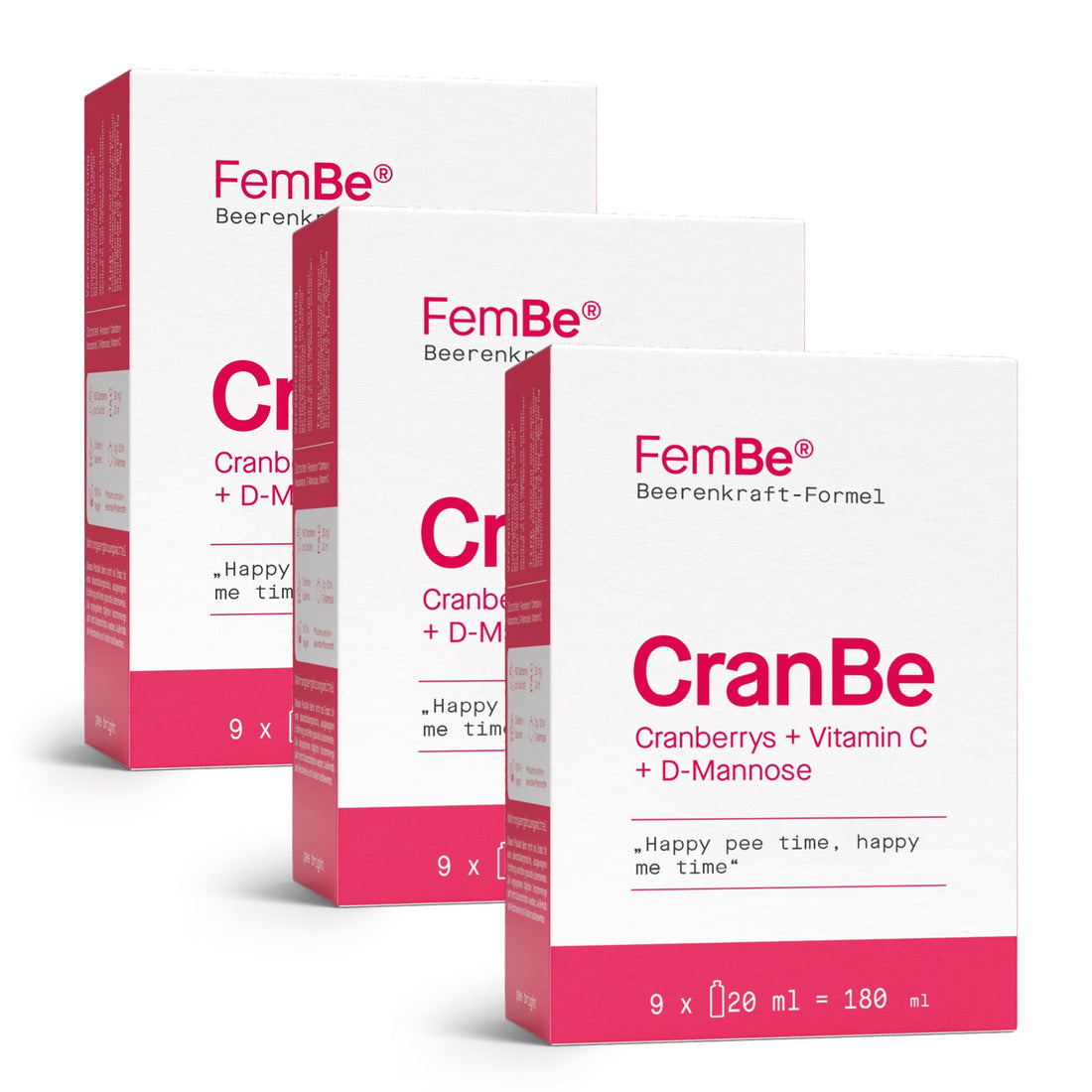3 Verpackung des Cranberry Konzentrats von FemBe