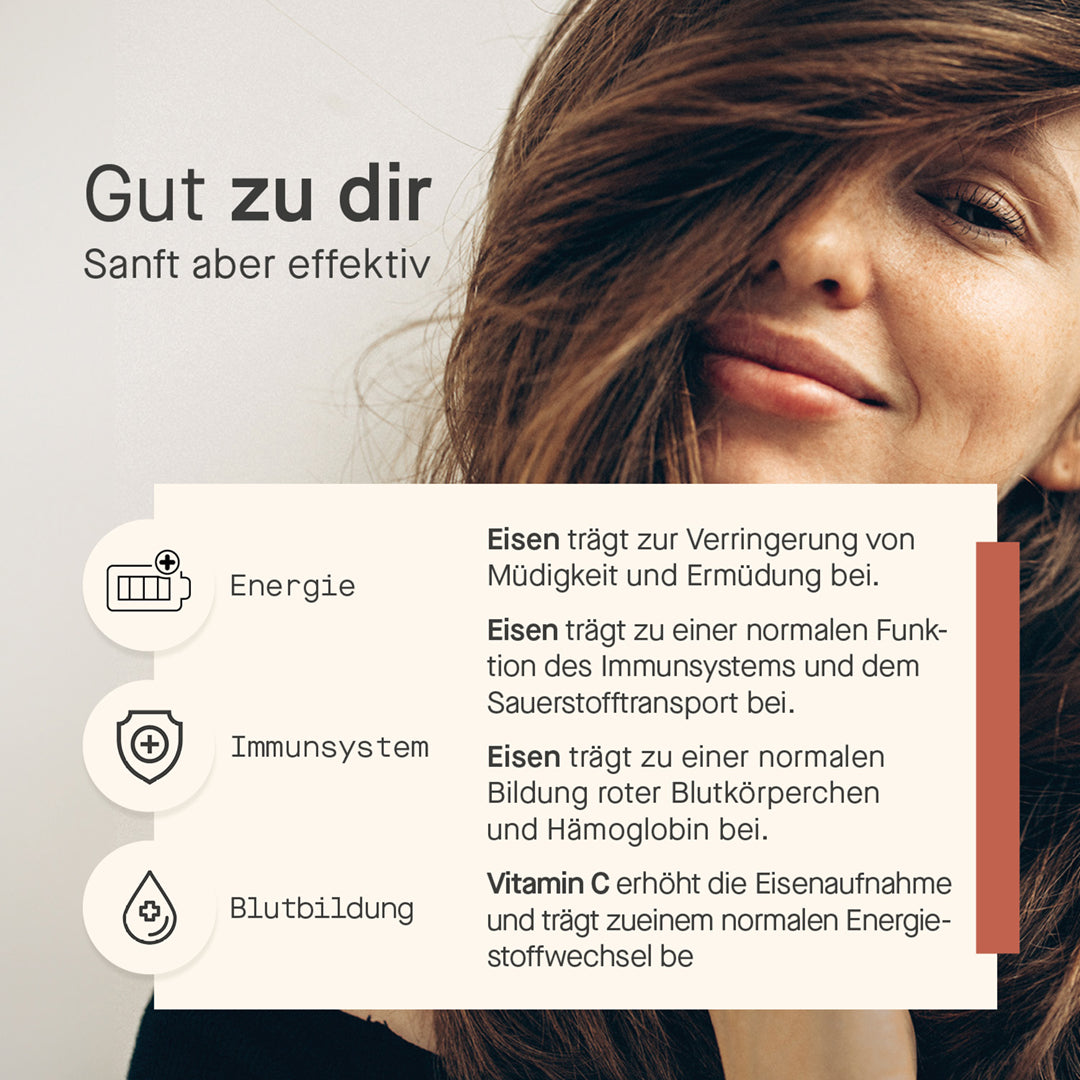 Frau mit braunen Haaren im Hintergrund