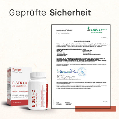 Eisentabletten mit Lactoferrin &amp; Vitamin C
