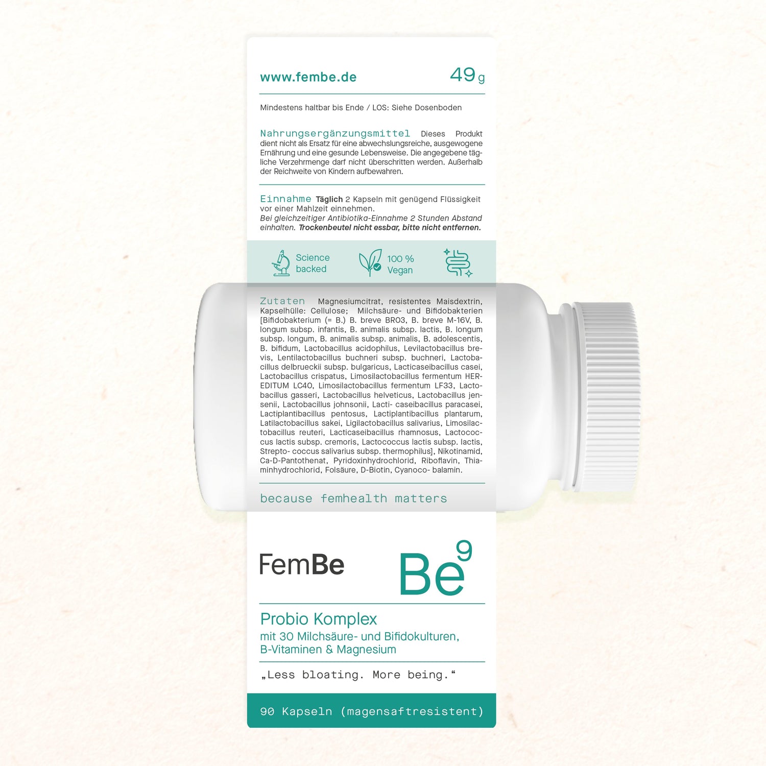 FemBe Probio Komplex Etikett