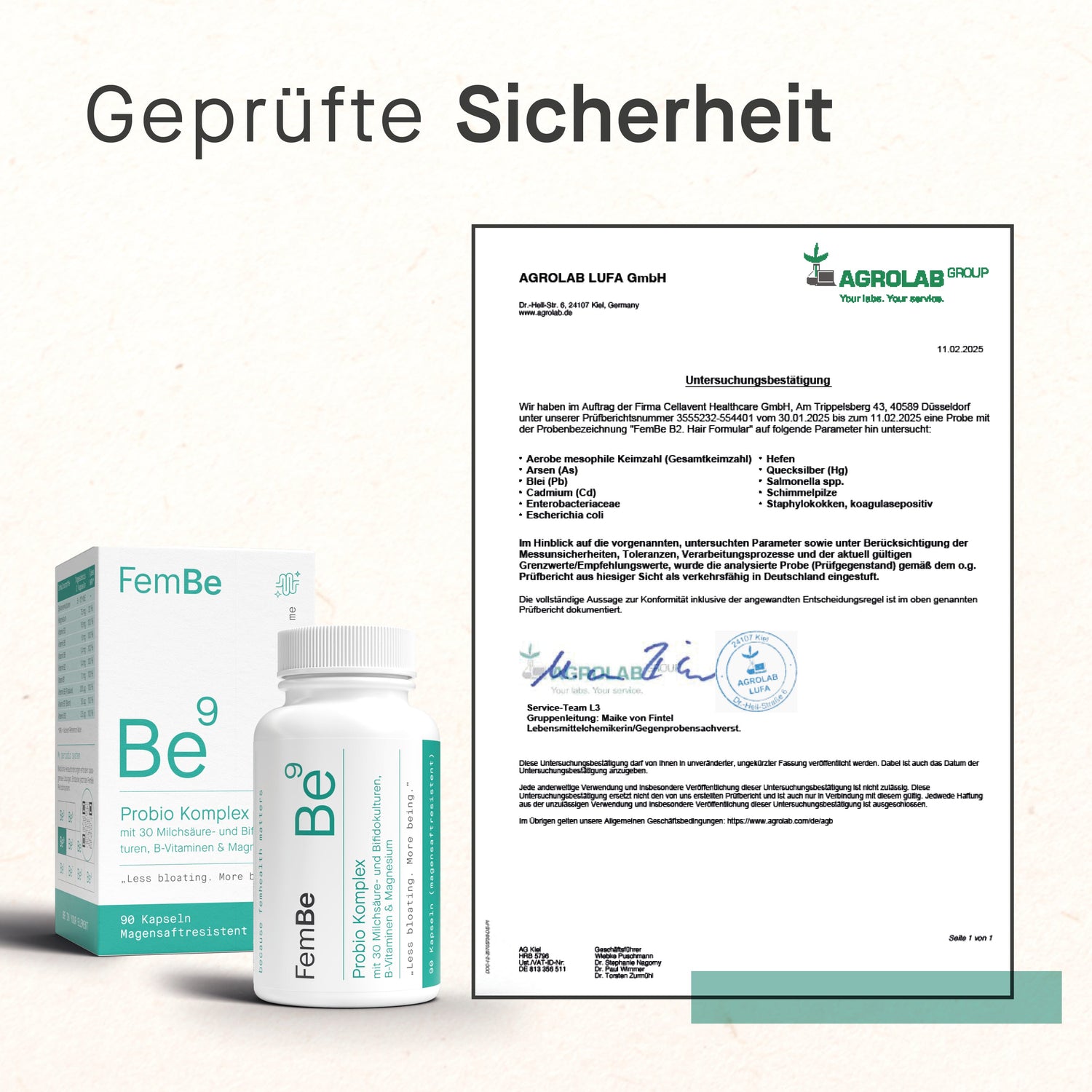 FemBe Probio Komplex Sicherheitsnachweis