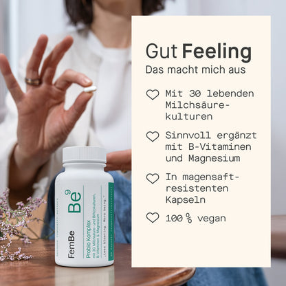 Probiotische Kapseln für die Darmflora – Be9 FemBe