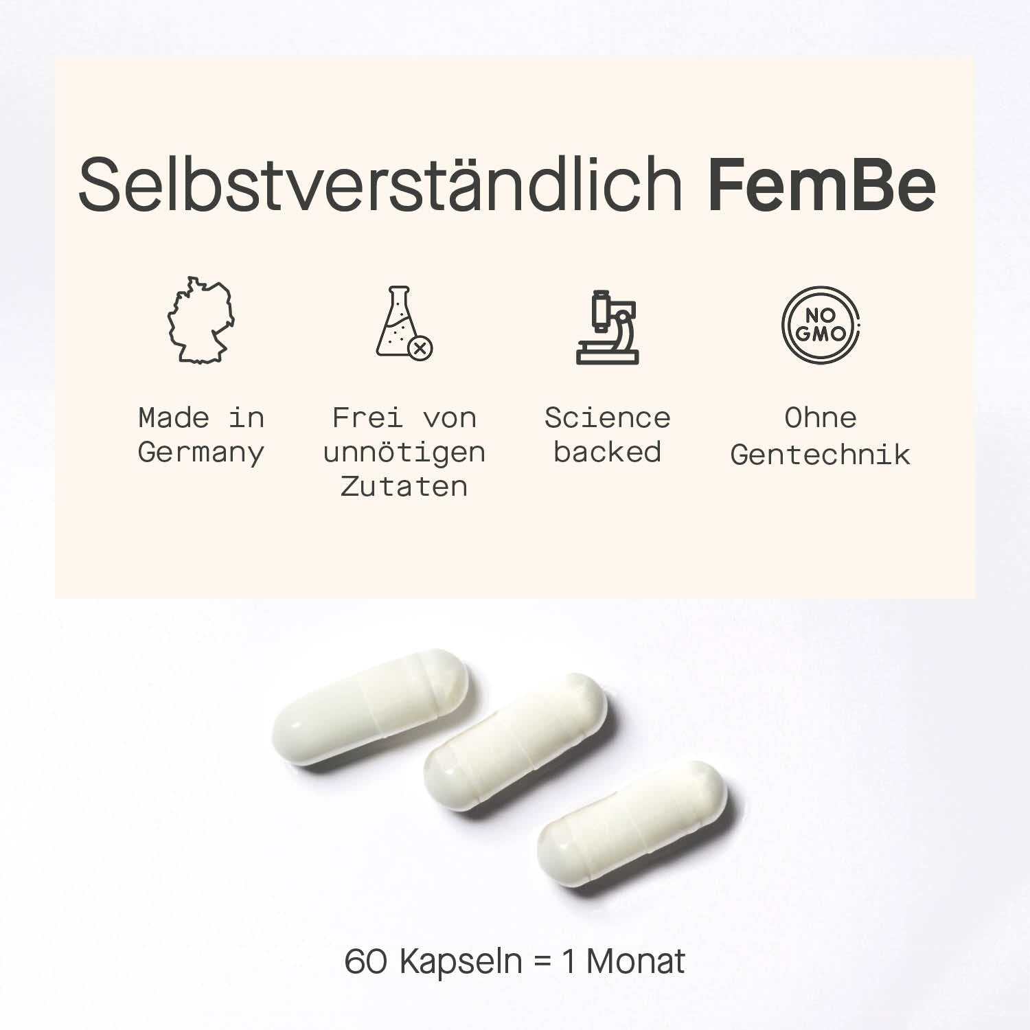 D - Chiro + Myo Inositol Komplex mit Folsäure Kapseln - Be5 FemBe - Cellavent Healthcare