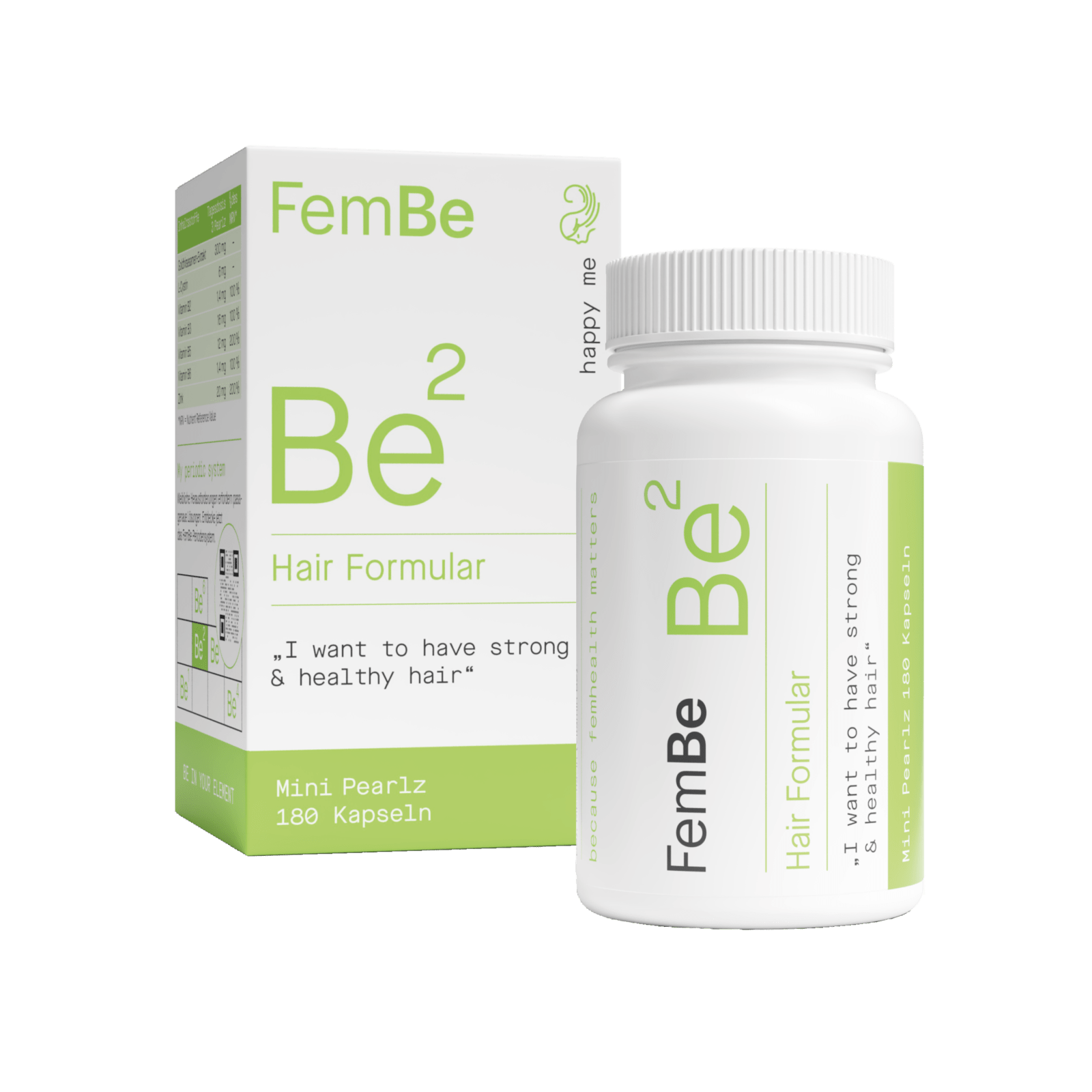Haar Vitamin Kapseln mit Goldhirse &amp; L - Cystin - Be2 FemBe - Cellavent Healthcare
