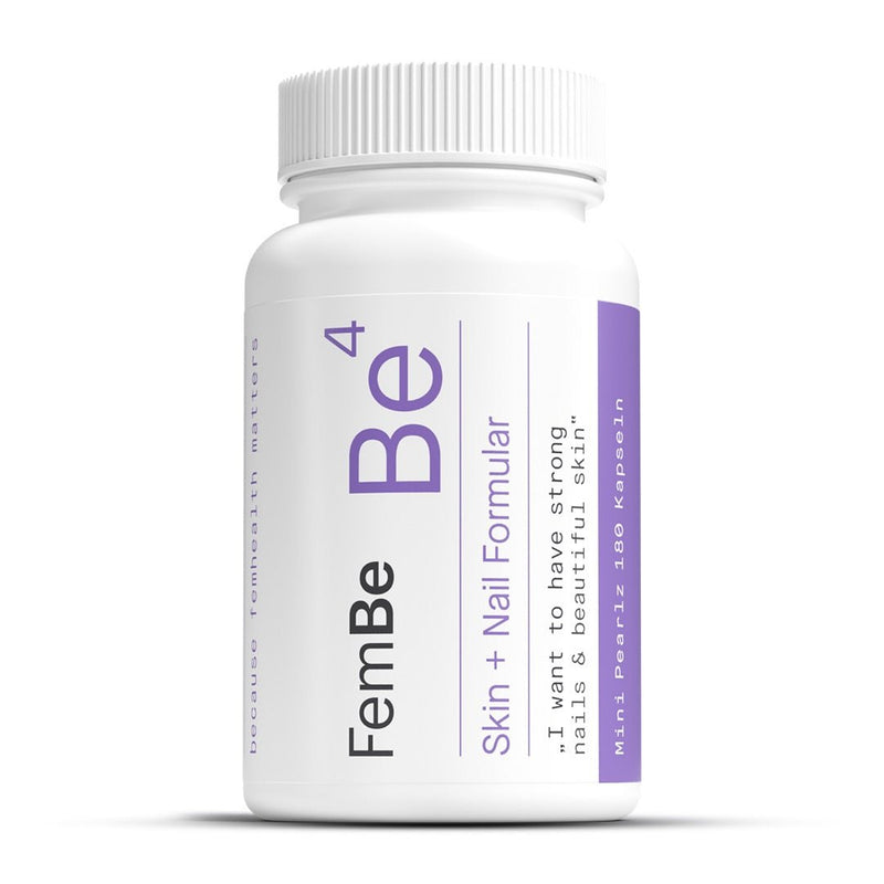 Haut & Nägel Kapseln mit Biotin, Zink & Carotinoide - Be4 FemBe - Cellavent Healthcare