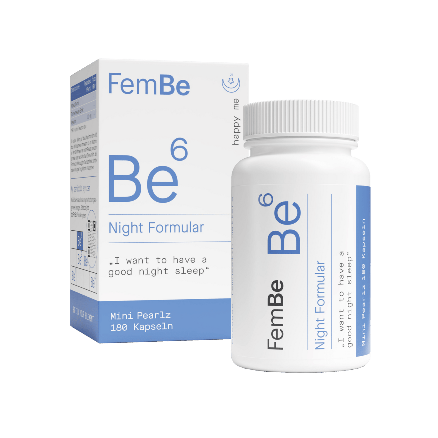 Natürliches Schlafmittel Melatonin &amp; Zitronenmelisse Kapseln - Be6 FemBe - Cellavent Healthcare