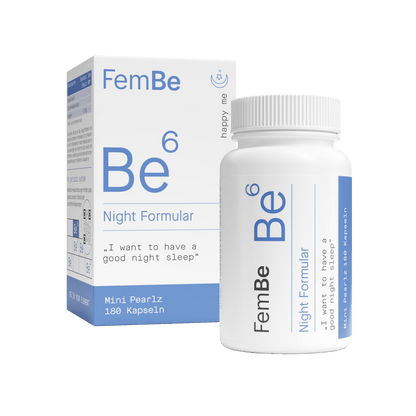 Natürliches Schlafmittel Melatonin &amp; Zitronenmelisse Kapseln - Be6 FemBe - Cellavent Healthcare