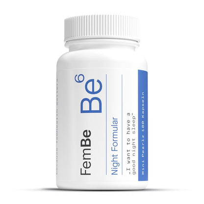 Natürliches Schlafmittel Melatonin &amp; Zitronenmelisse Kapseln - Be6 FemBe - Cellavent Healthcare